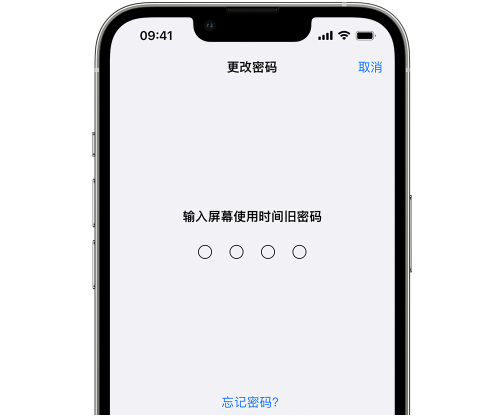 椰林镇iPhone屏幕维修分享iPhone屏幕使用时间密码忘记了怎么办 