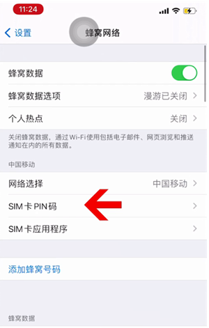 椰林镇苹果14维修网分享如何给iPhone14的SIM卡设置密码 