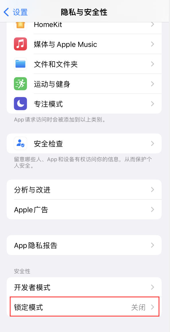 椰林镇苹果手机维修分享iOS 16 “锁定模式”是什么 