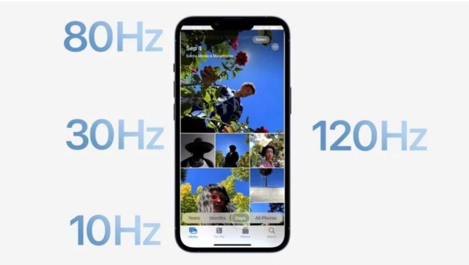 椰林镇苹果14维修分享iPhone 14有高刷吗 