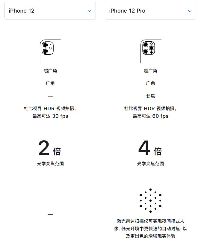 椰林镇苹果手机维修分享苹果 iPhone 12 与 iPhone 12 Pro 选哪款 